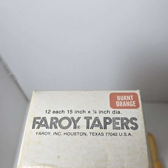 Faroy Tapers Vintage Candles 70s Burnt Orange - Picture 8 of 8